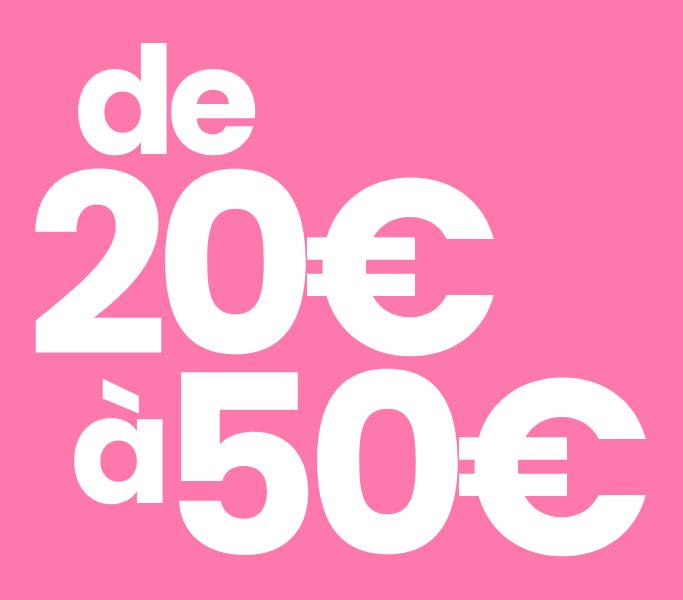 de 20 à 50€