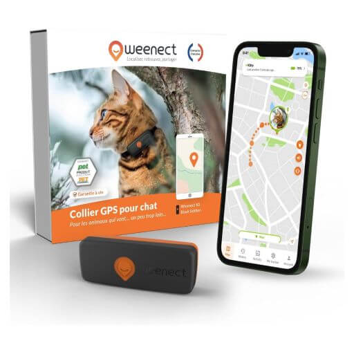 Weenect Chat XS - Collier GPS pour Chat